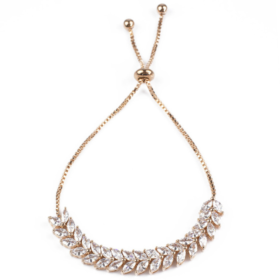 Bransoletka STAL SZLACHENTA POZŁACANA rose gold